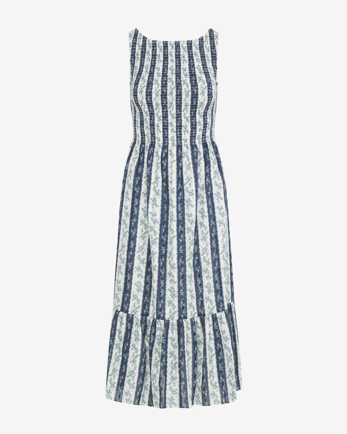 Wren Dress in Floral Stripe