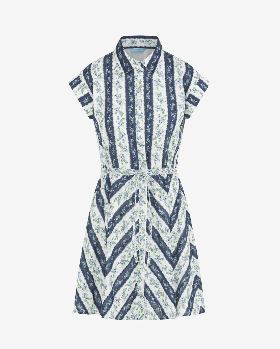 Phoebe Dress in Floral Stripe