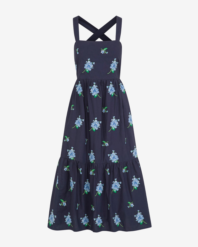 Cynthia Dress in Floral Embroidery