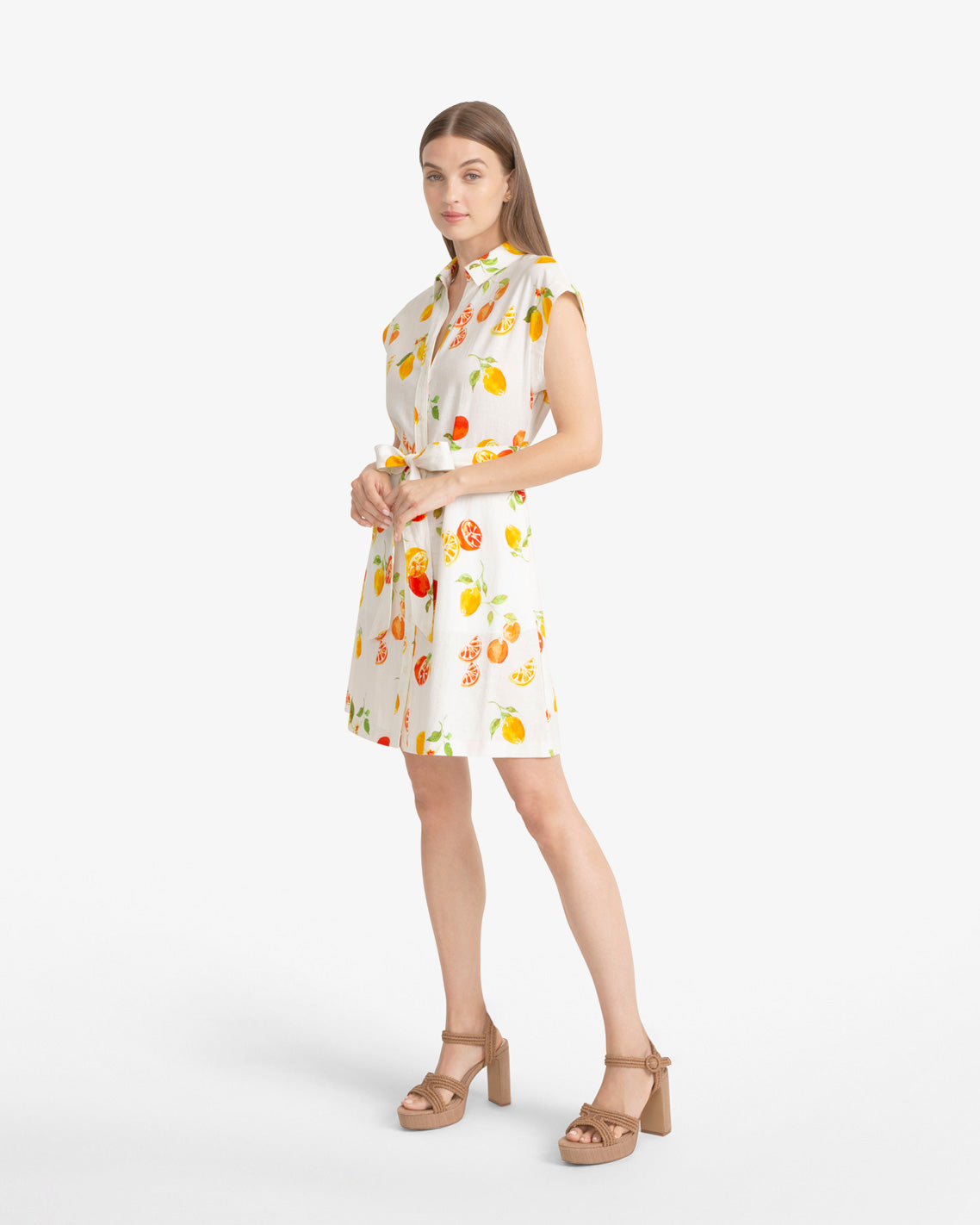Trisha Citrus Print Dress