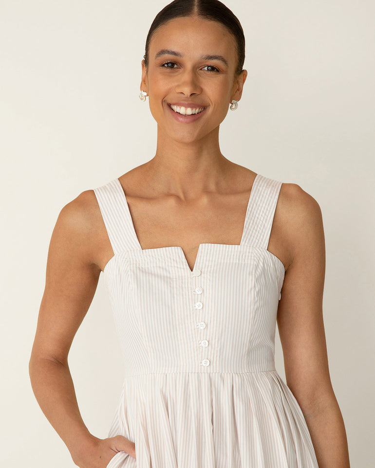 Clarence Midi Dress in Summer Blooms