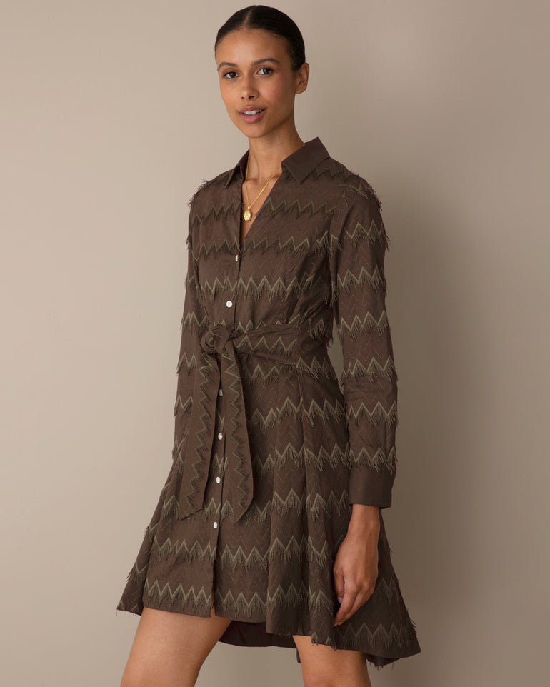 Layla Mini Dress in Fringe