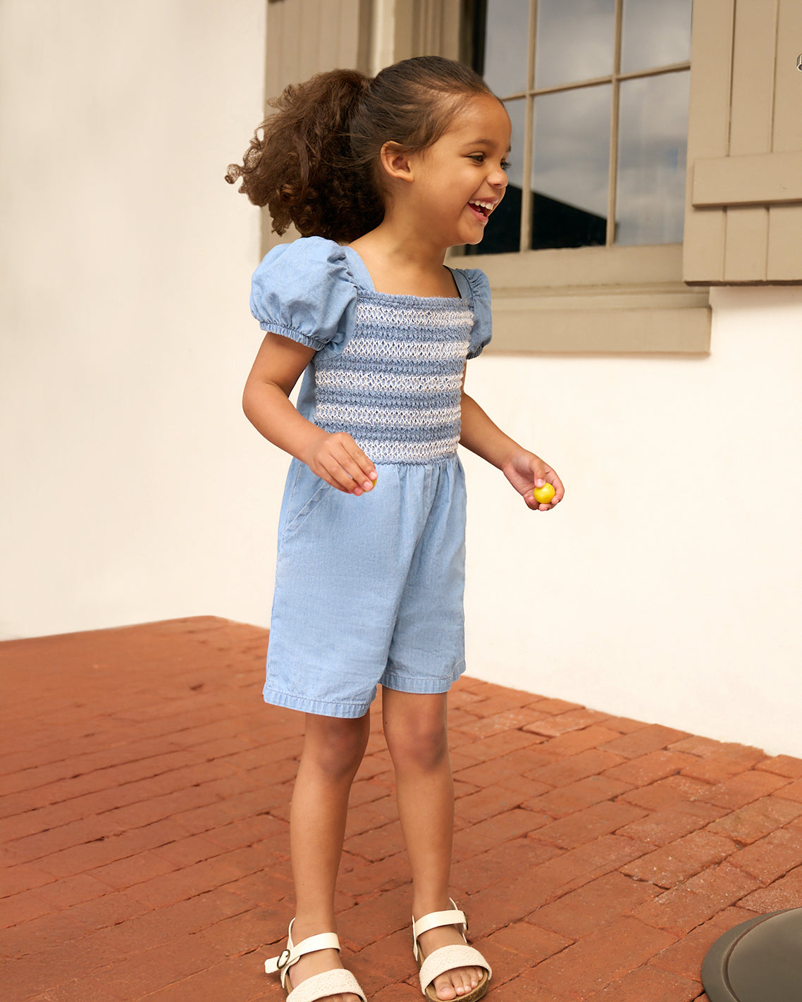 Chambray Romper with Purse – Draper James