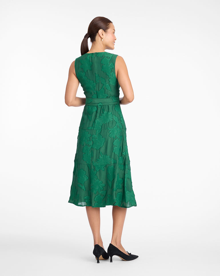 Elliston Midi Dress in Jacquard