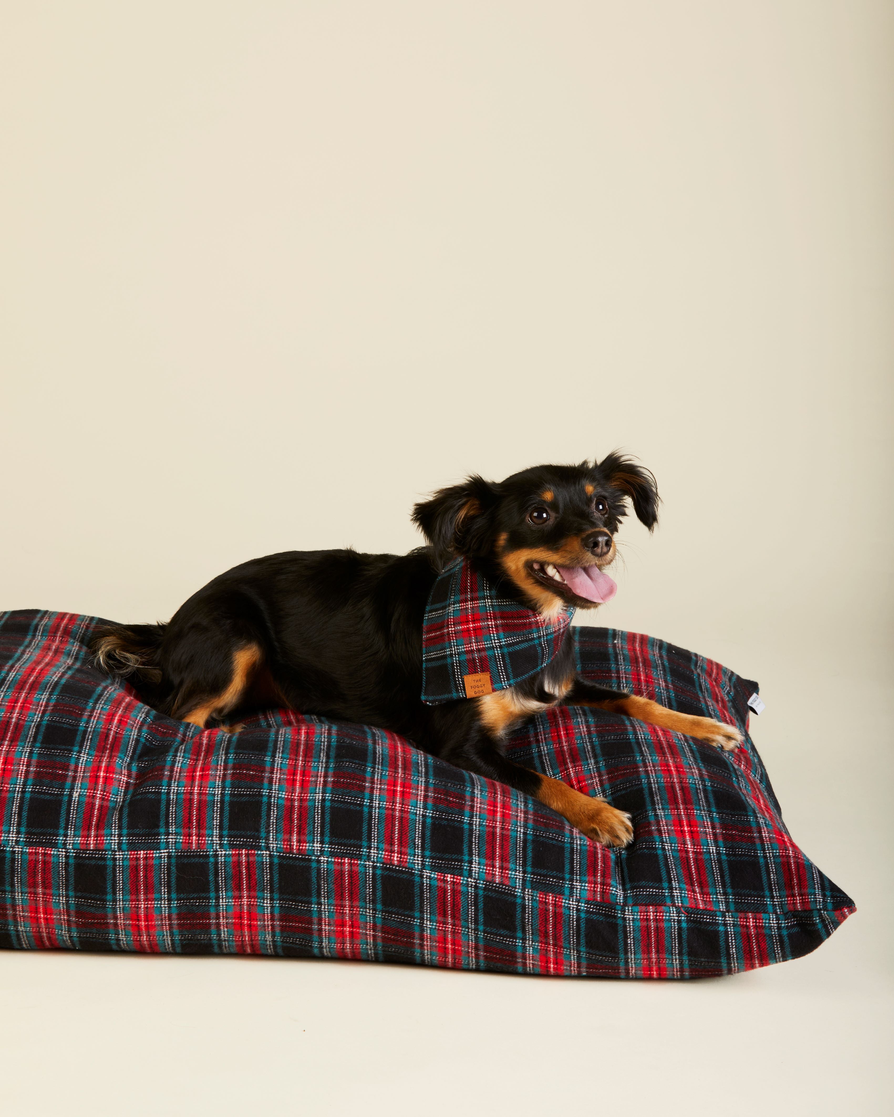 DJ x TFD Dog Bed Georgia Plaid