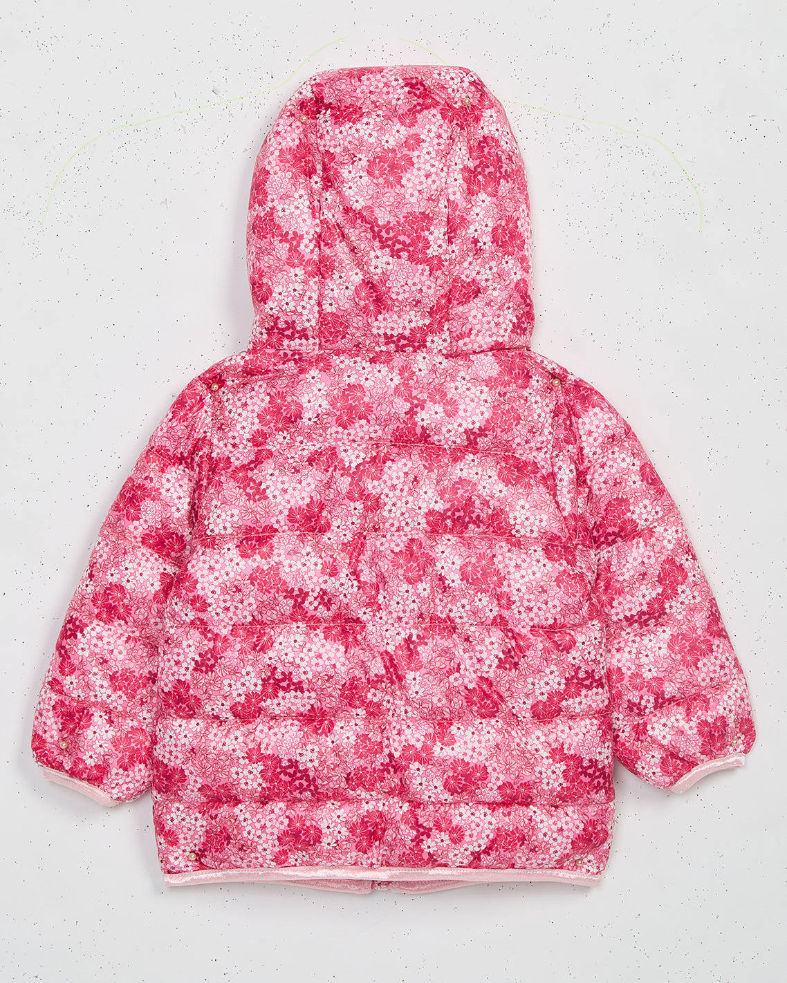 Girls Zip Up Printed Coat