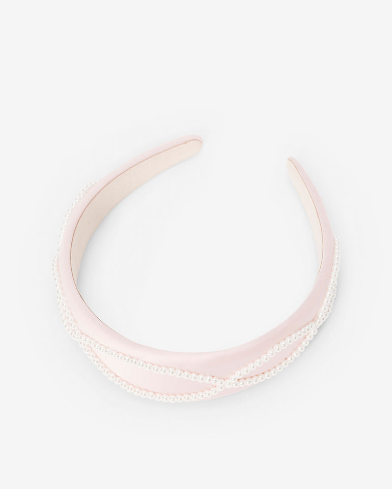 Pearl Satin Headband