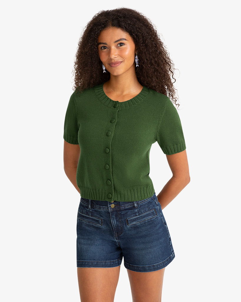 Short Sleeve Puff Sleeve Cardigan – Draper James