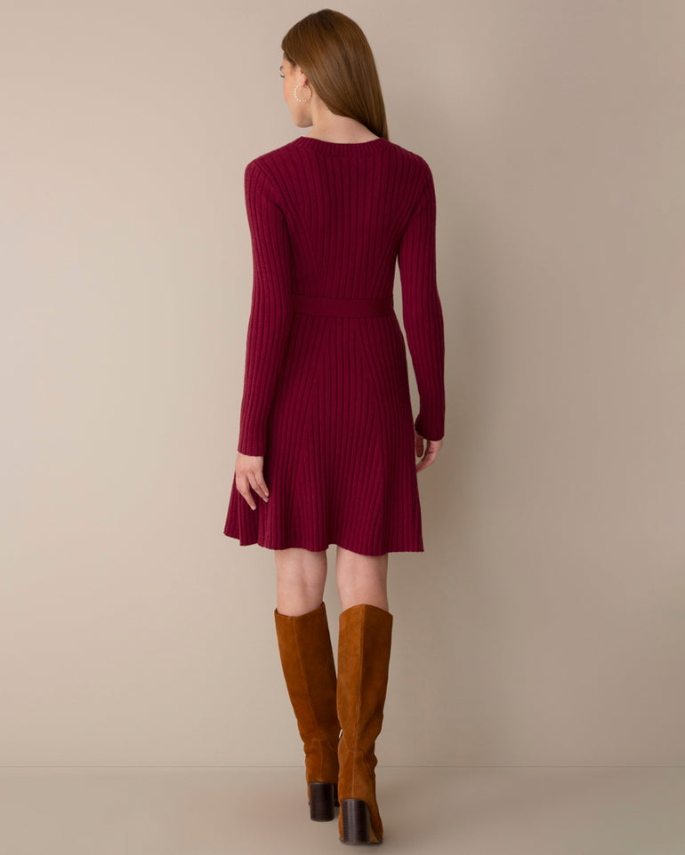 Camden Dress in Burgundy