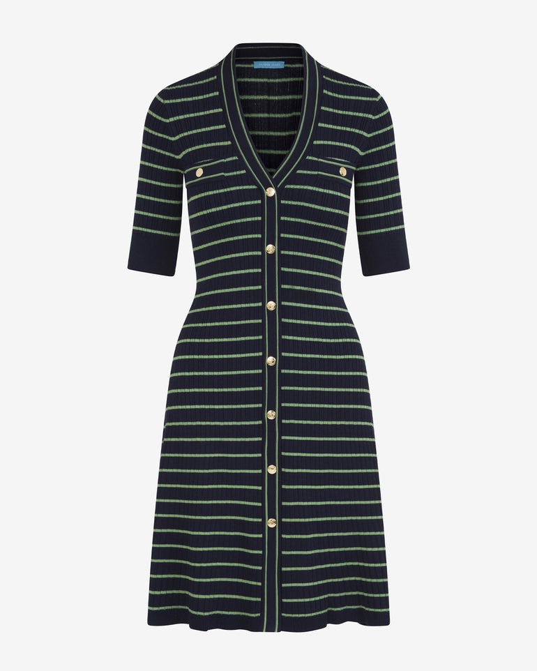 Judy Striped Knit Dress