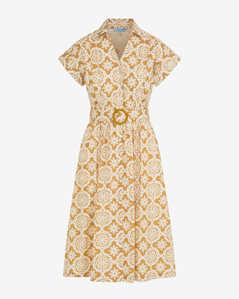 Skylar Belted Shirt Dress