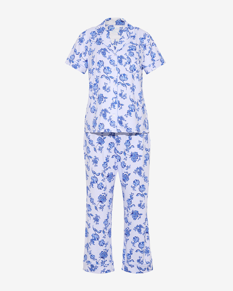 Linda Pajama Set in Magnolia Toile