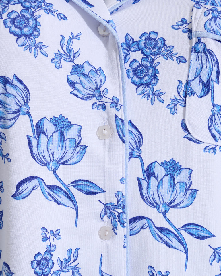 Linda Pajama Set in Magnolia Toile