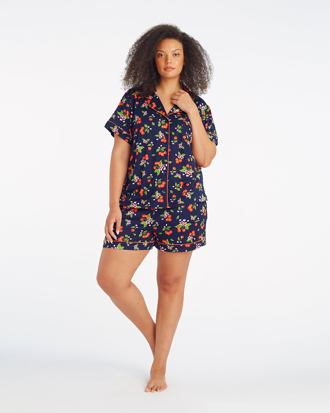 Sara Pajama Set in Cherry Blossom