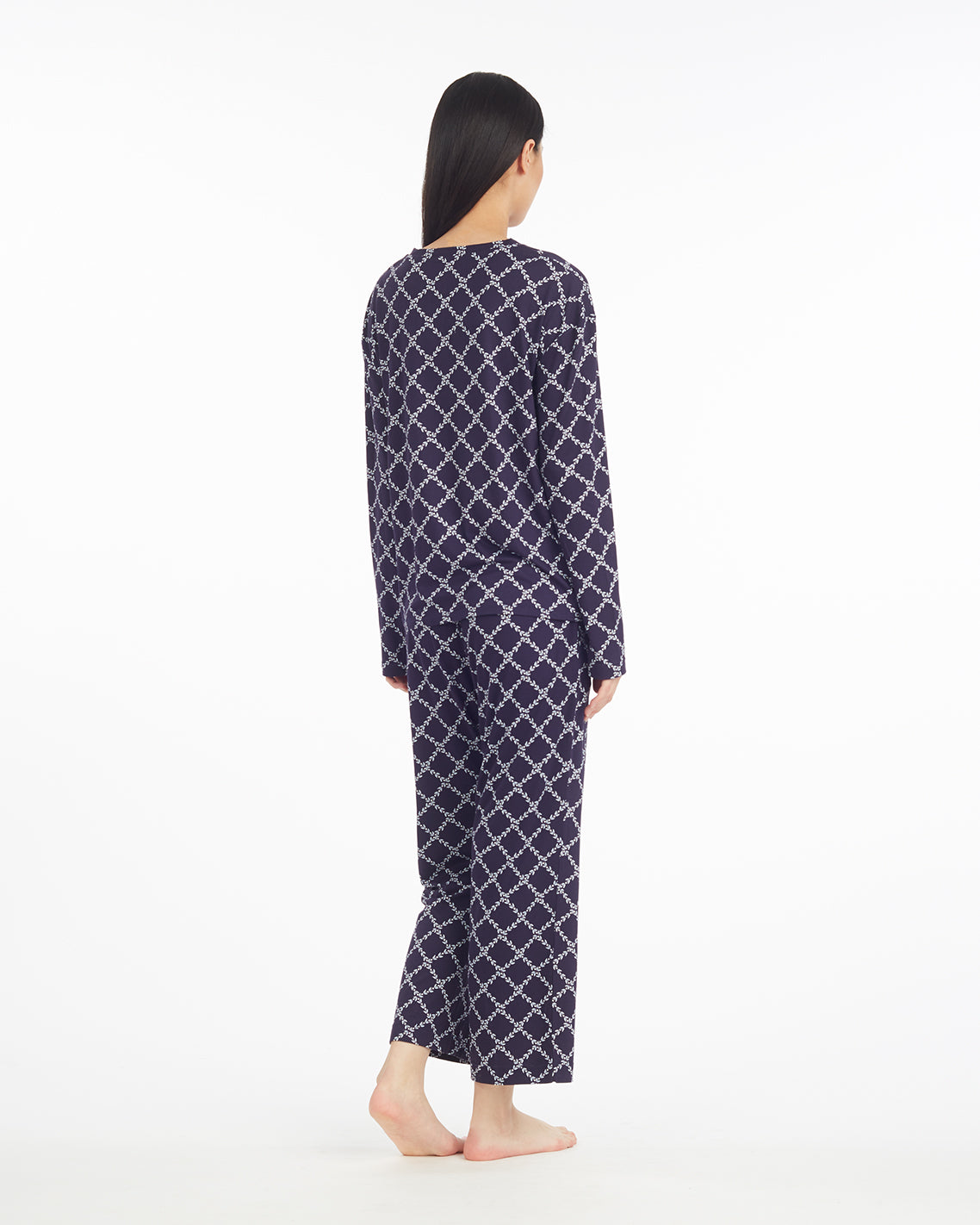 Amelia Pajama Set in Vine Lattice