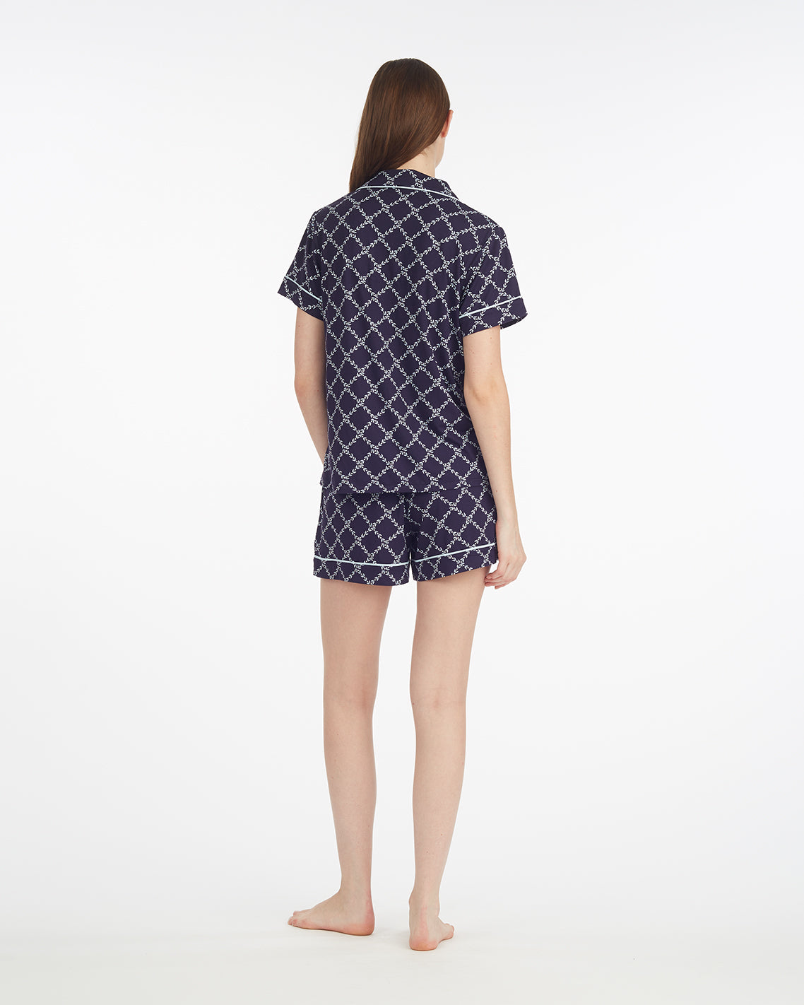Sara Pajama Set in Vine Lattice