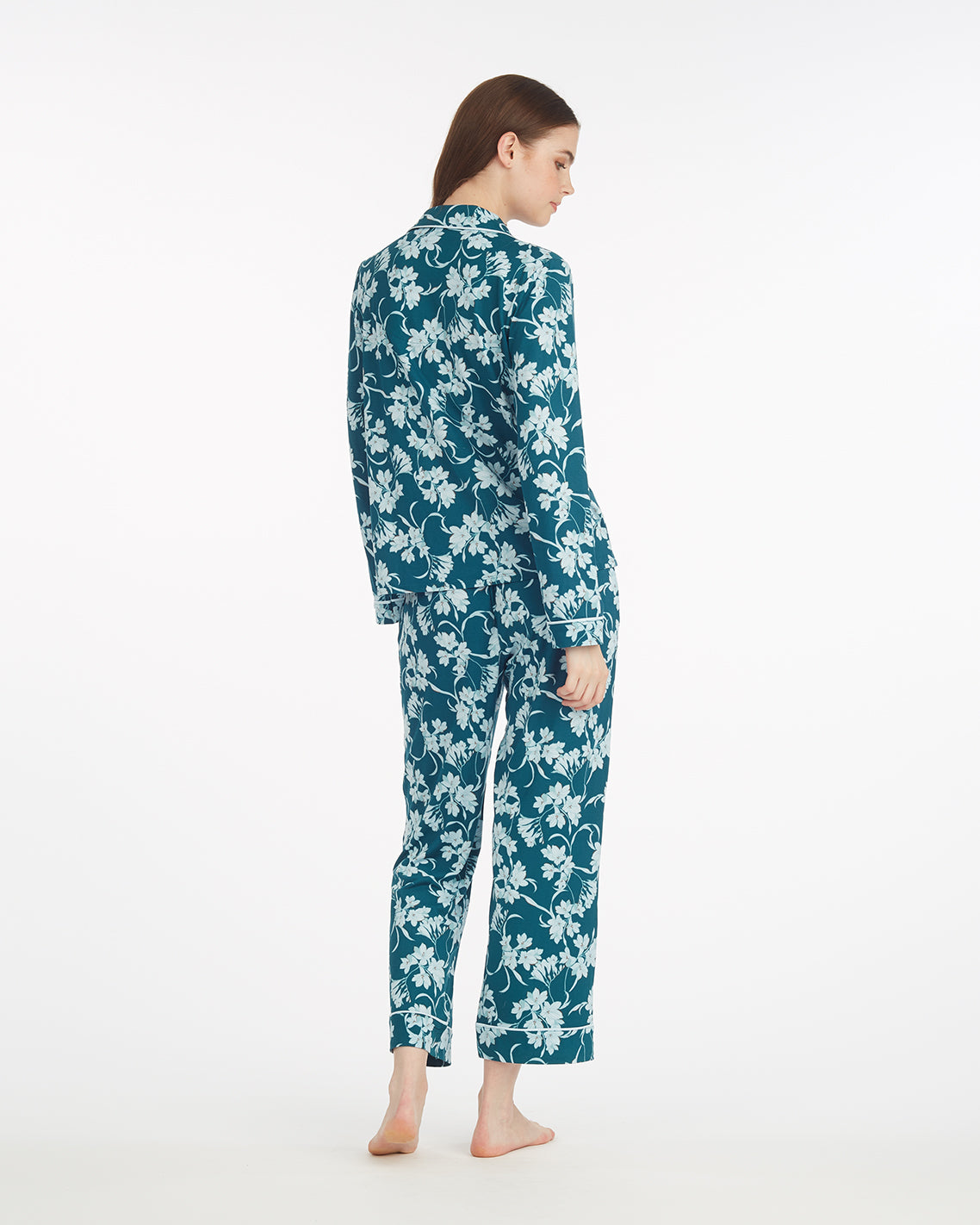 Long-Sleeve Linda Pajama Set in Wild Grove
