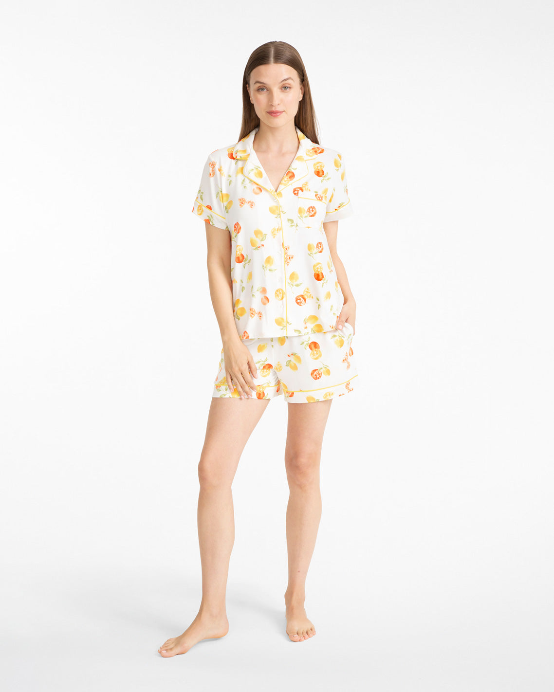 Sara Pajama Set in Citrus