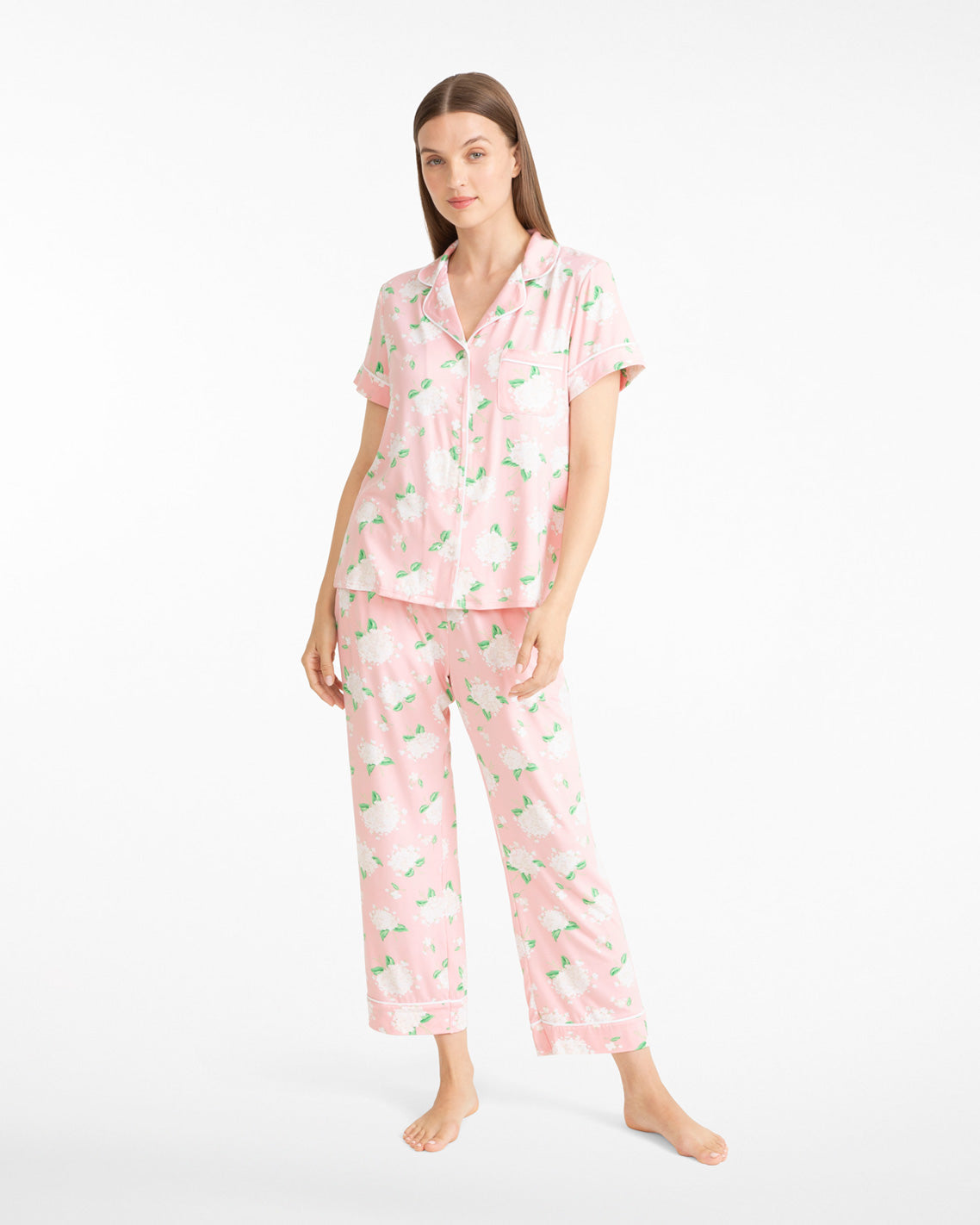 Linda Pajama Set in Hydrangeas