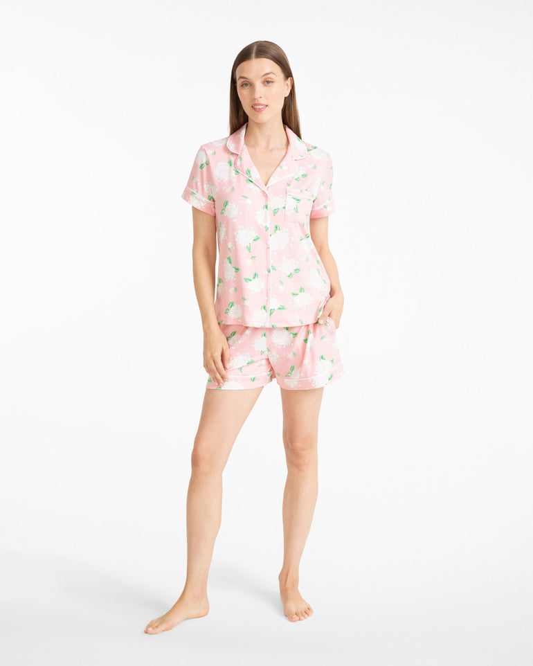 Sara Pajama Set in Hydrangeas