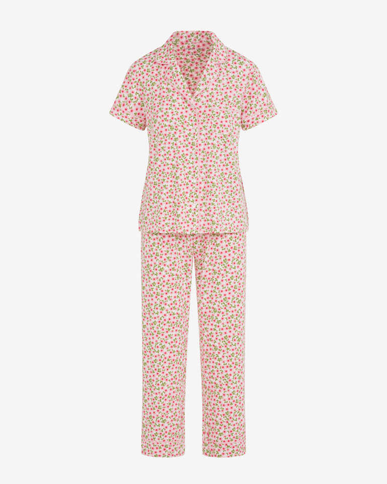 Short Sleeve Linda in Wild Rose