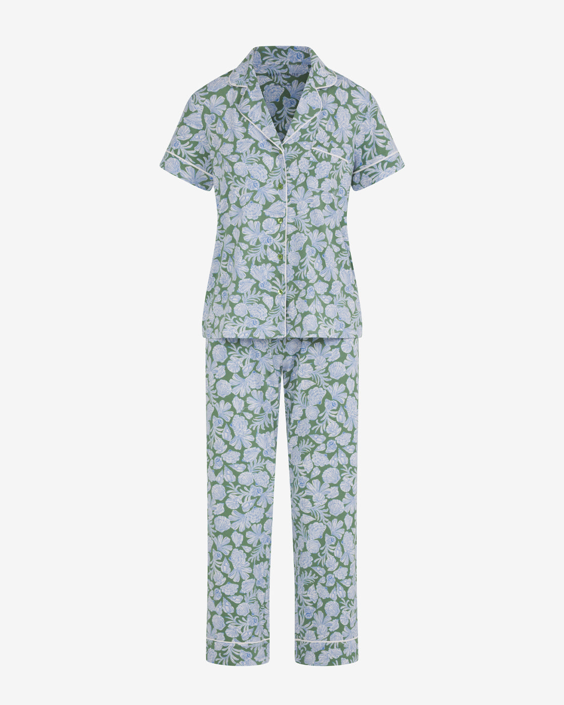 Short Sleeve Linda in Shell Fan