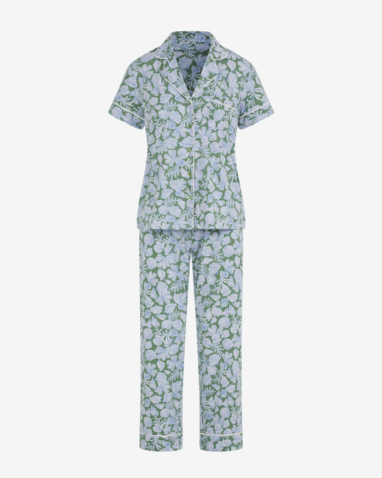 Short Sleeve Linda in Shell Fan