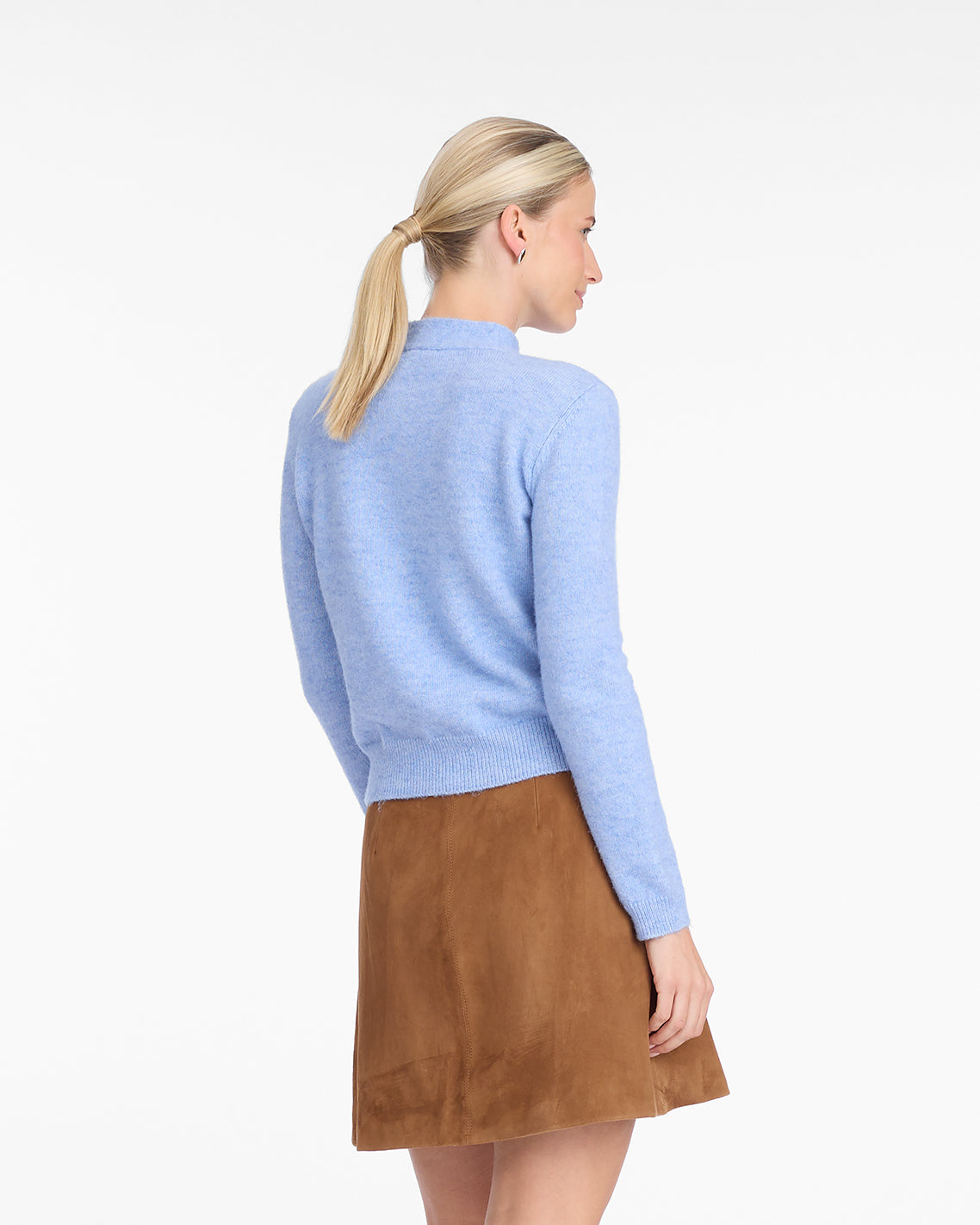 Bow Sweater in Light Blue