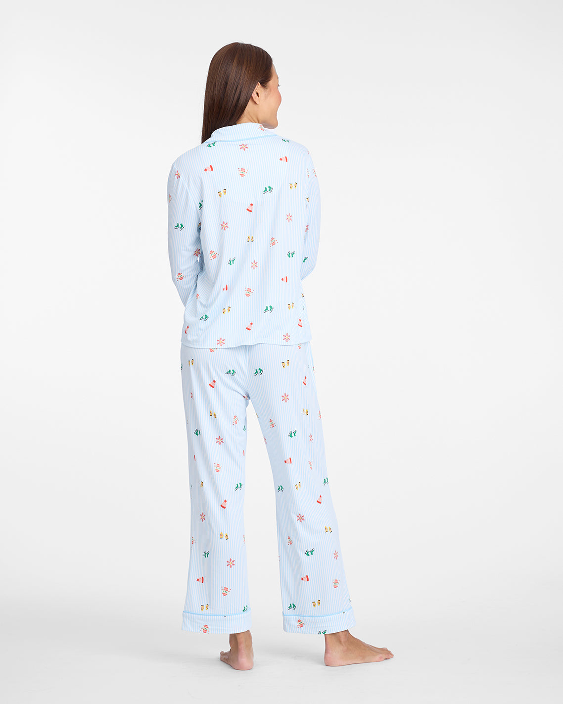 Linda Long-Sleeve Pajama Set in Winter Wonderland
