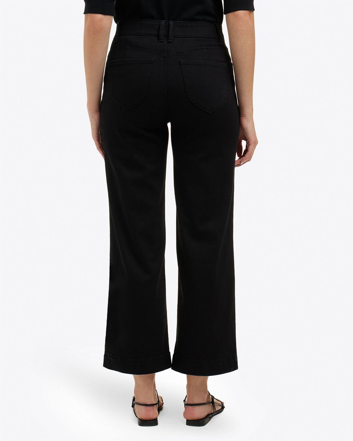 5-Pocket Wide Leg Crop