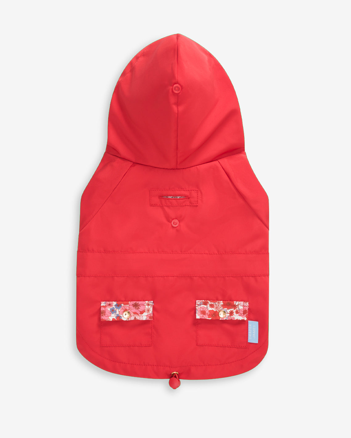 Red Hooded Pocket Jacket