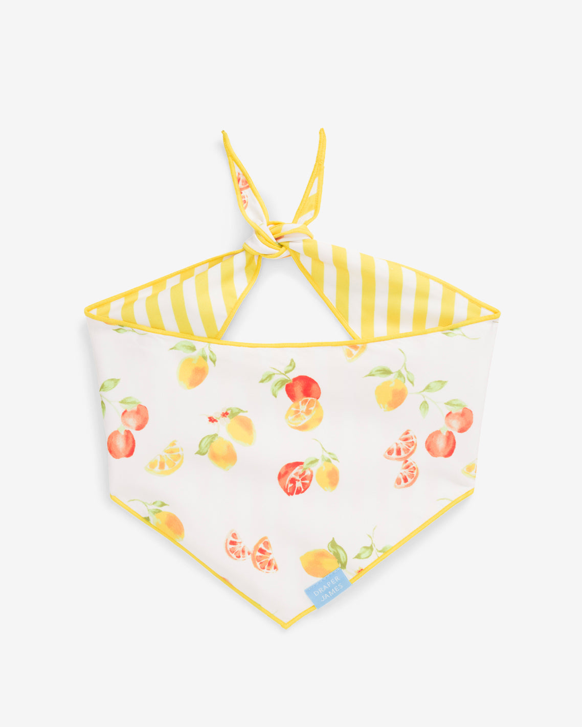 Yellow Reversible Citrus Bandana