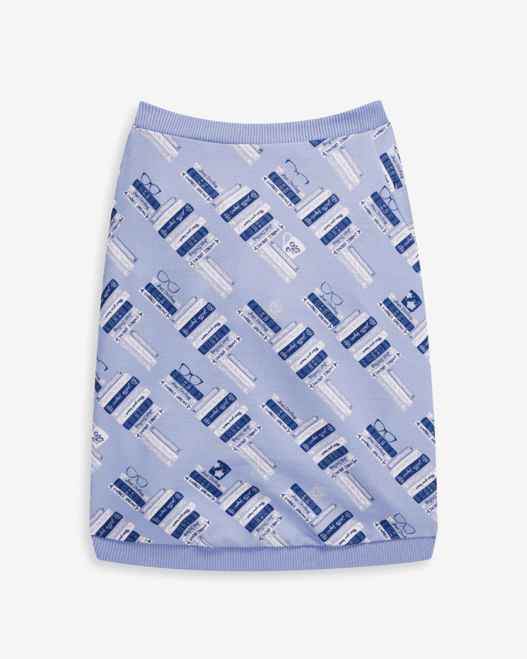 Blue Book Print Sweatshirt