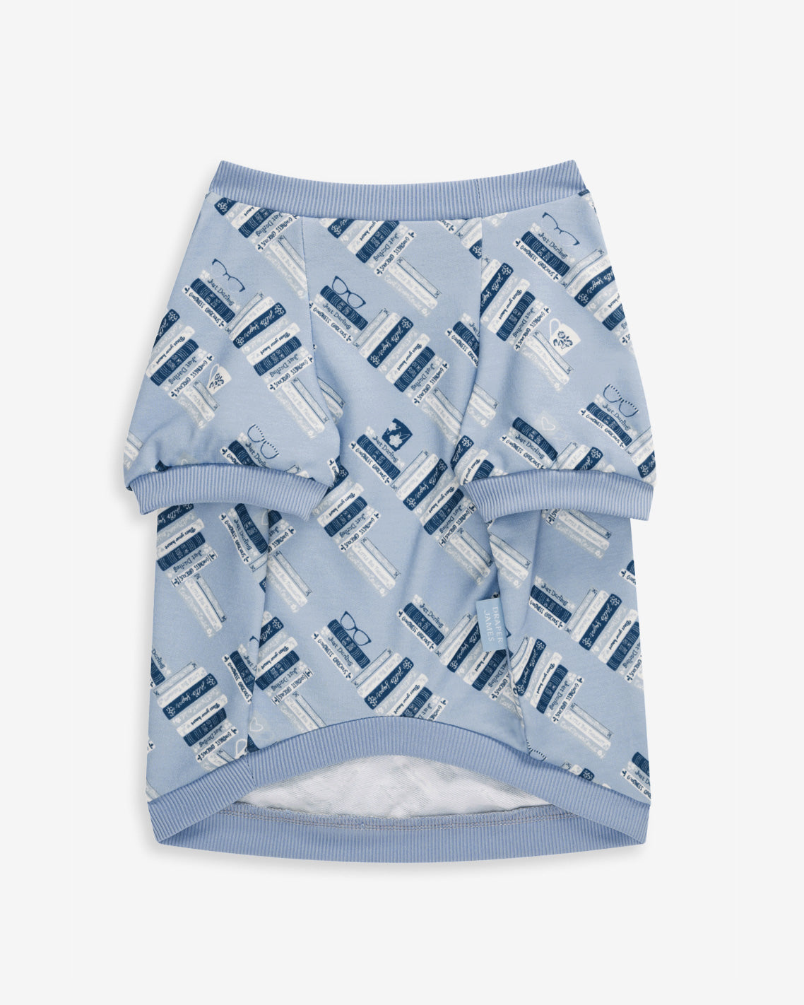 Blue Book Print Sweatshirt