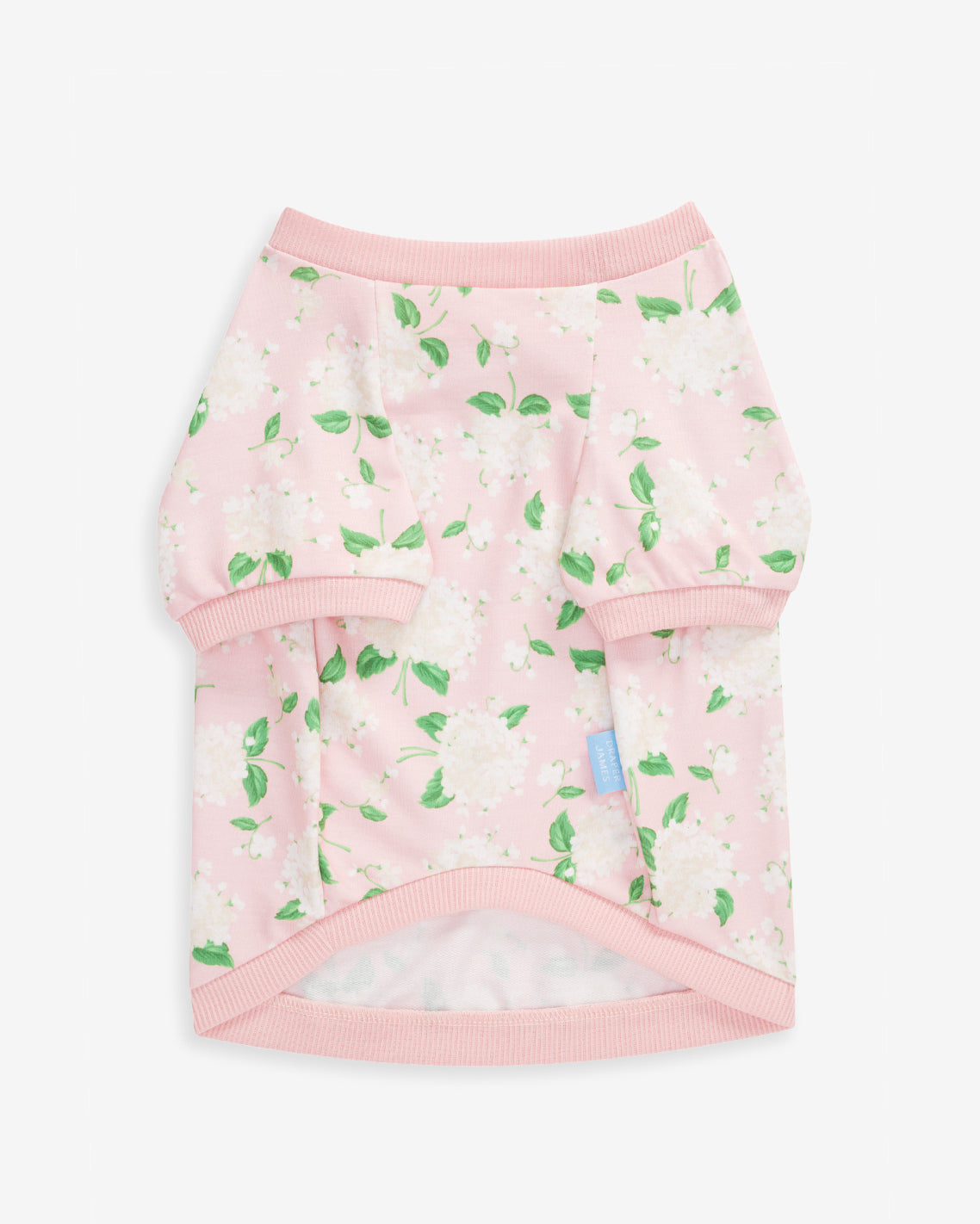 Pink Hydrangea Print Sweatshirt