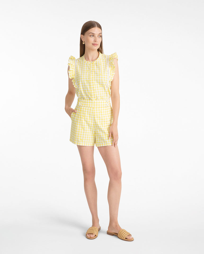 Grid Print Short