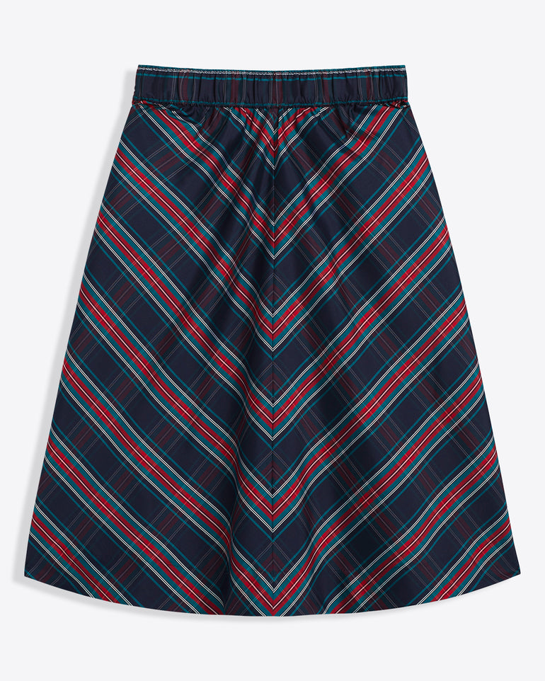 Taffeta Midi Skirt