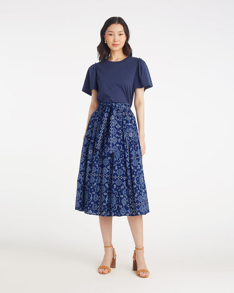 BLUELEA Silky jacquard skirt ブルレア　シルキー 13日まで限定値下げ Bluelea ブルレア Jacquard skirt 【公式通販】