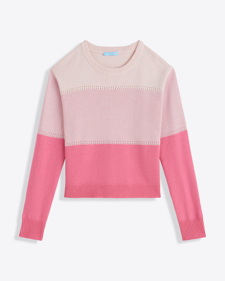Colorblock Crewneck Sweater