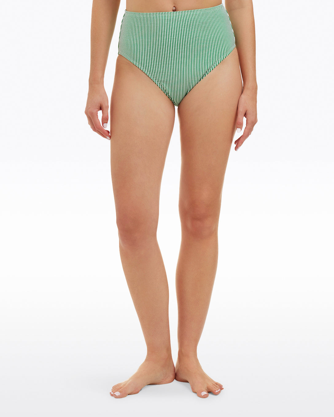 Seersucker High Waist Bottom