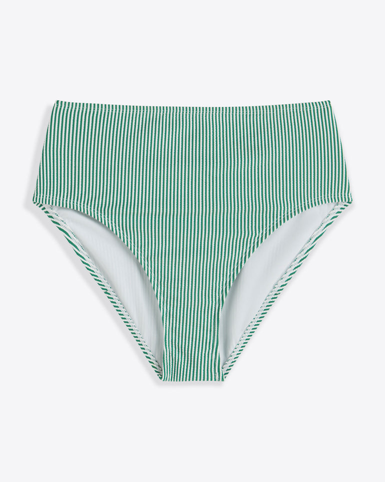 Seersucker High Waist Bottom