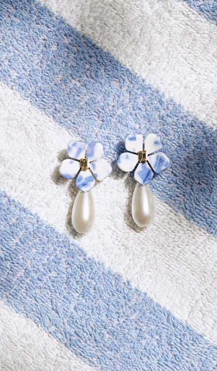 Bloom Pearl Drop Earrings