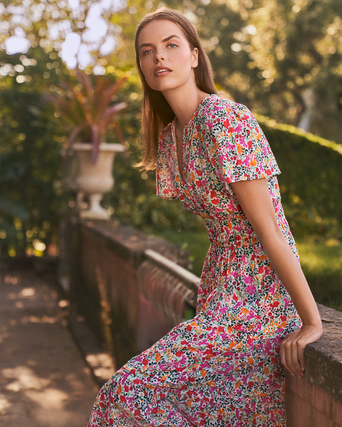 Hollie Midi Dress in Coneflowers – Draper James