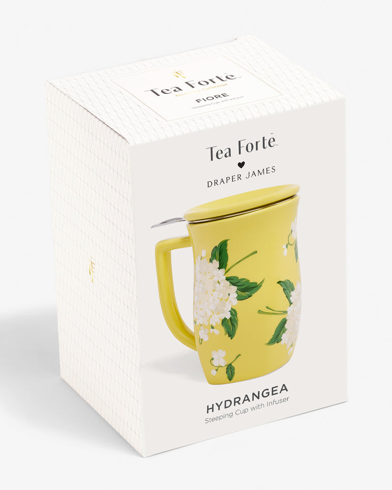 Hydrangea Fiore Steeping Cup with Infuser