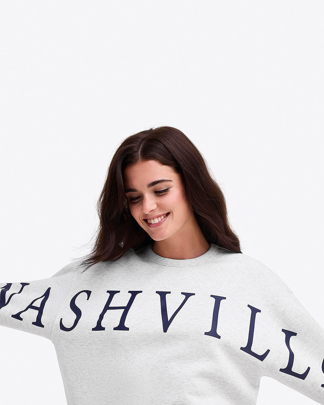 Nashville Crewneck Sweatshirt in Grey