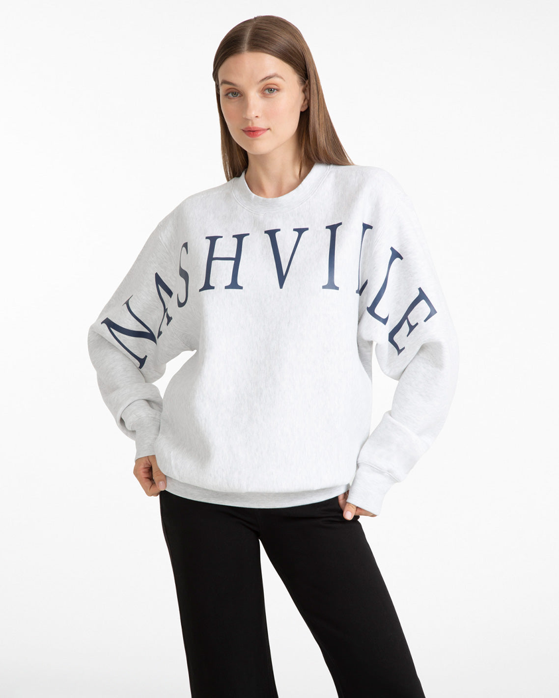 Nashville Crewneck Sweatshirt in Grey