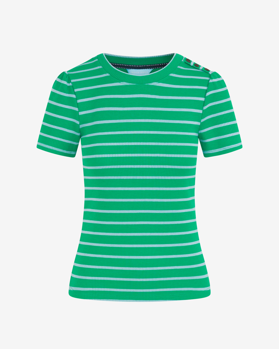 Stripe Crewneck Tee in Green