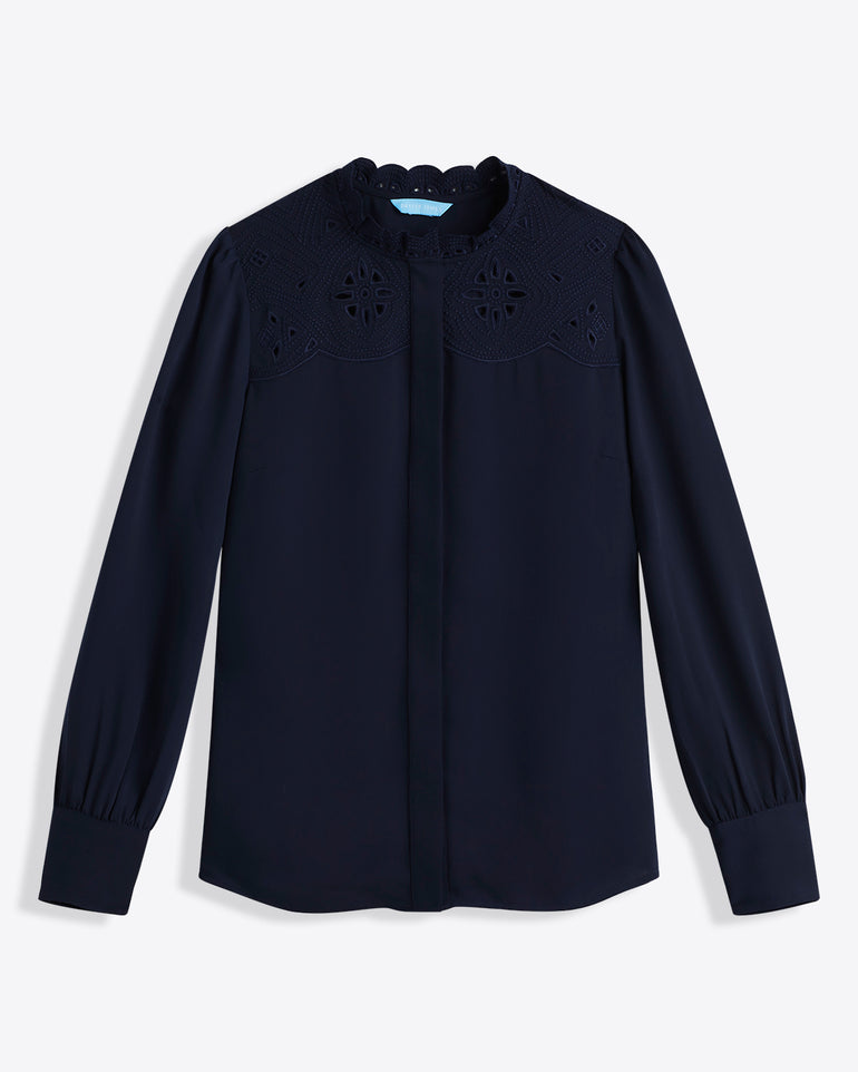 Covered Placket Button Down