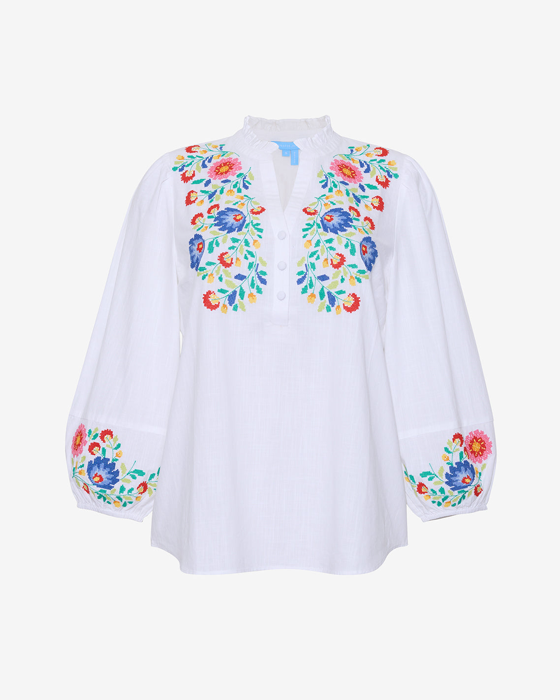 Long Sleeve Top with Floral Embroidery (PRE ORDER | SHIP BY 6/9)*