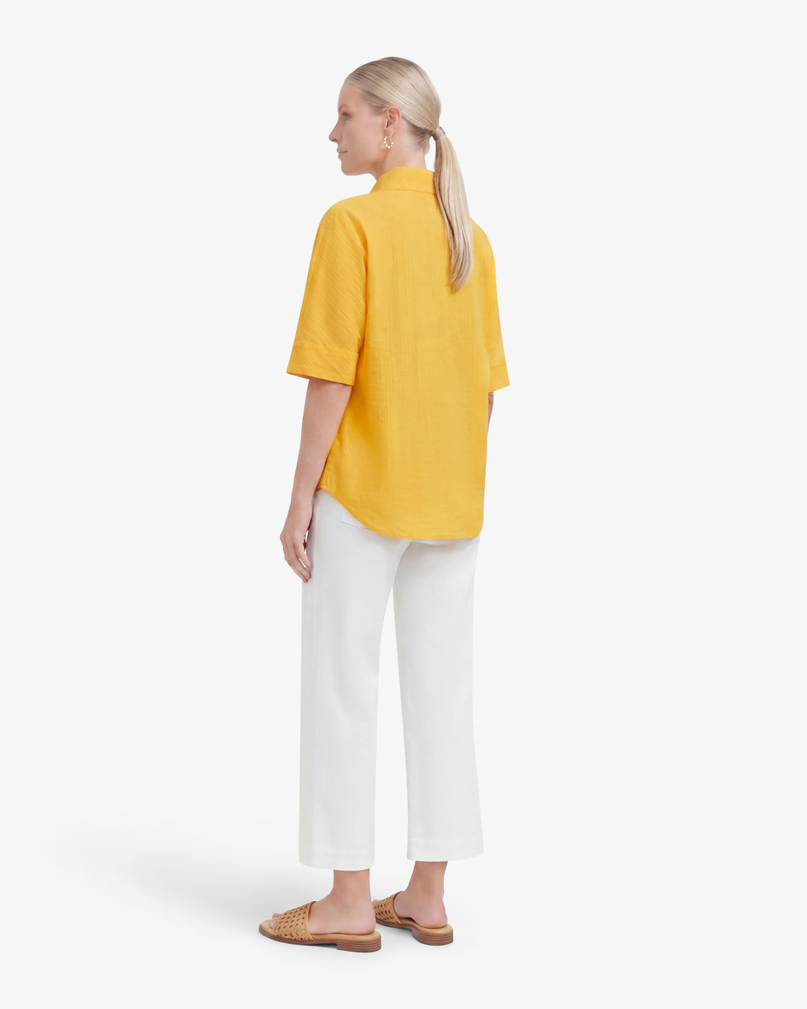Logan Top in Cotton Dobby